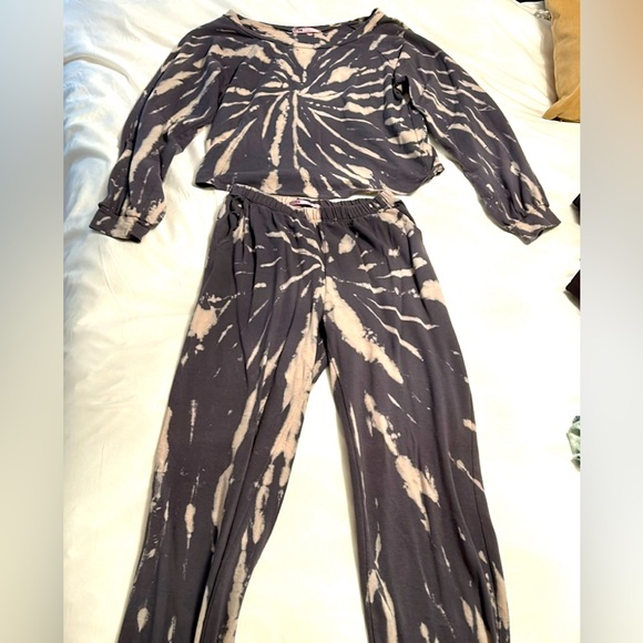 Pants - Lalavon grey tie dye  lounge wear  size small
